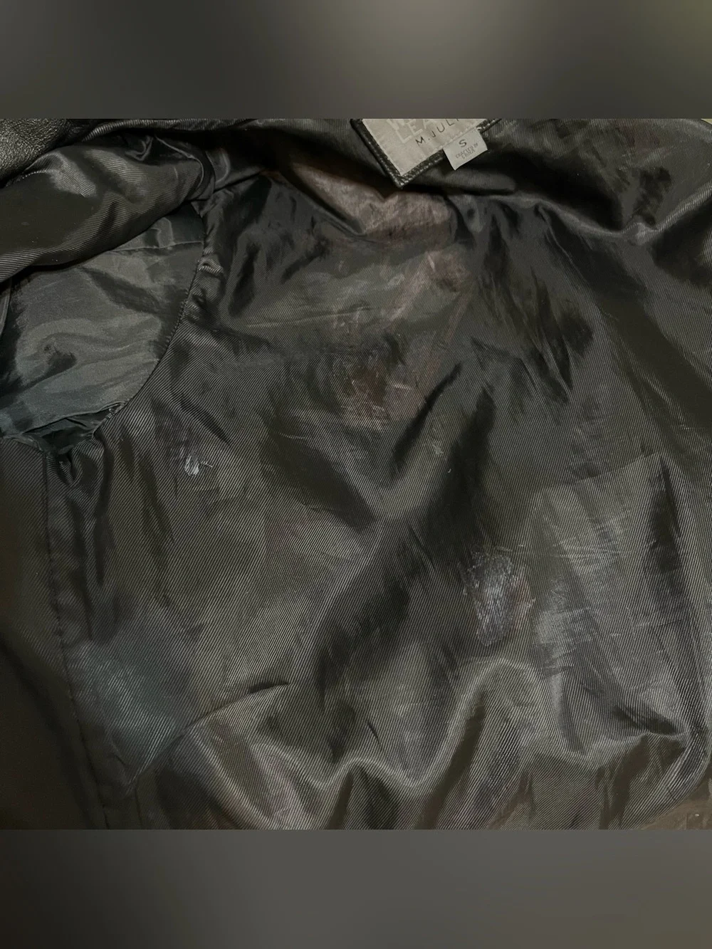 Black Leather Button-Up Men’s Jacket Wilson Small
